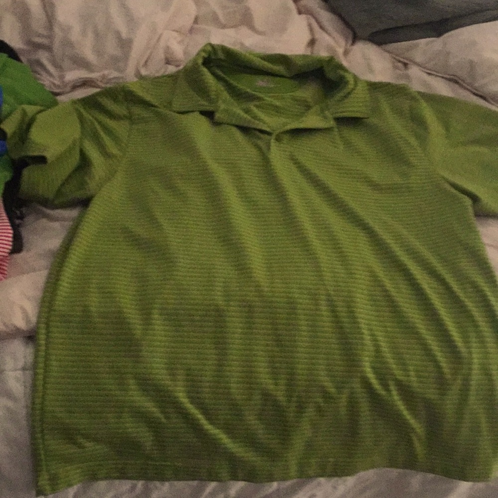 Green large buttons with collar